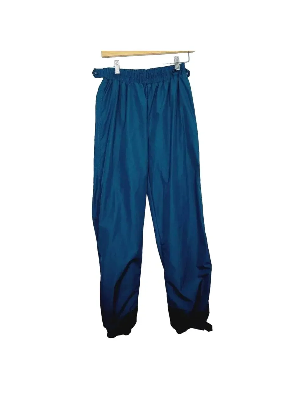 Vintage 90s Columbia Mens Small Spell Out Box Logo Nylon Joggers Snow Ski Pants